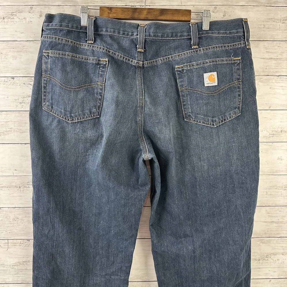 Carhartt Denim Jeans Men's 42x30‎ Relaxed Fit workwear 5 pocket Work Casual - Picture 9 of 15